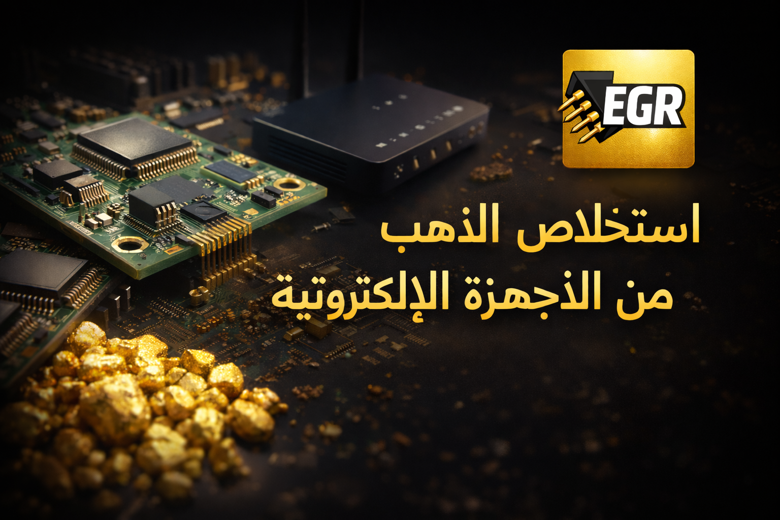 عملية ترشيح الذهب الكيميائية من بورد الموبايل