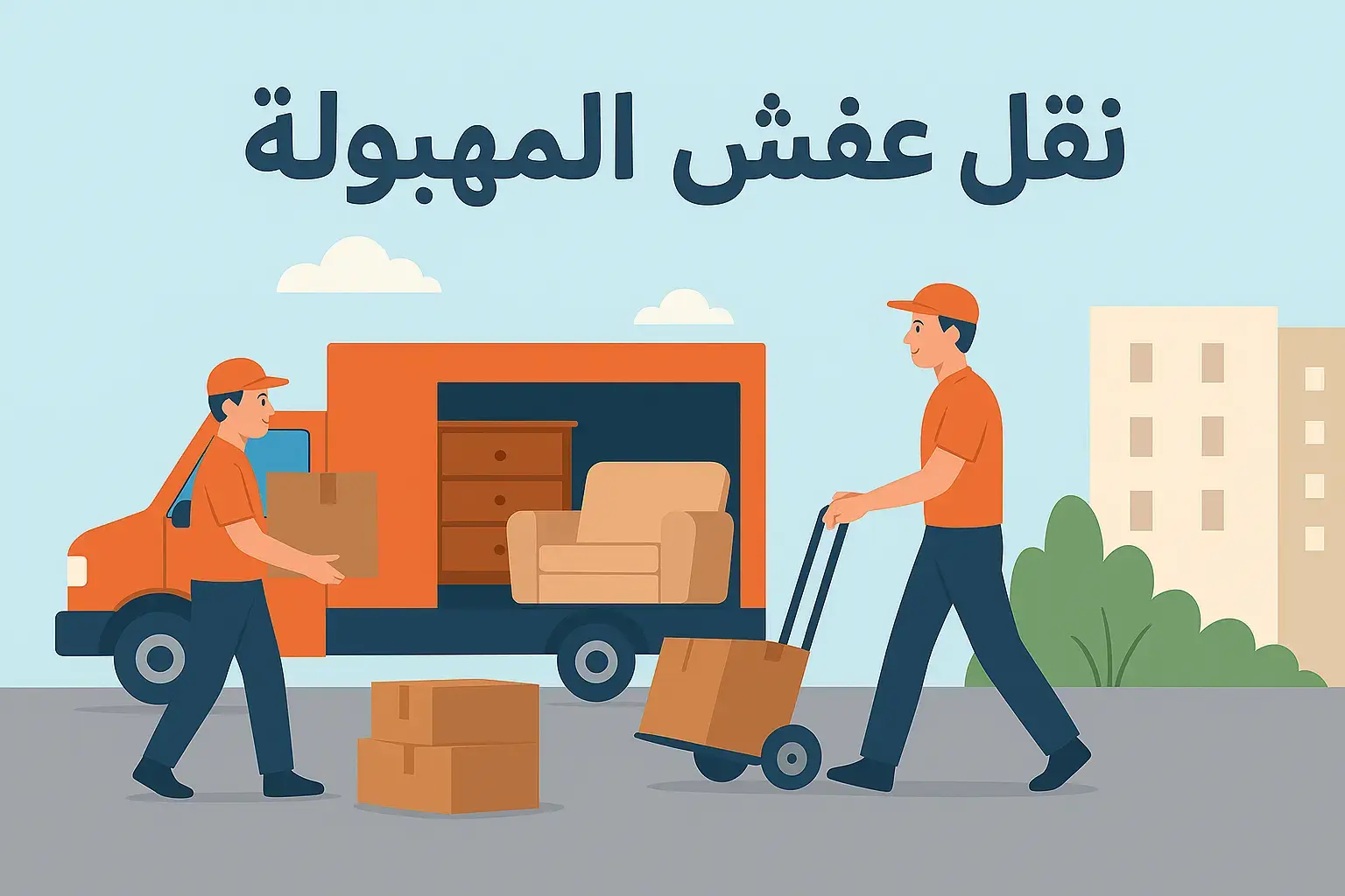 نقل عفش المهبولة – خدمة احترافية لنقل الأثاث بأمان وسرعة