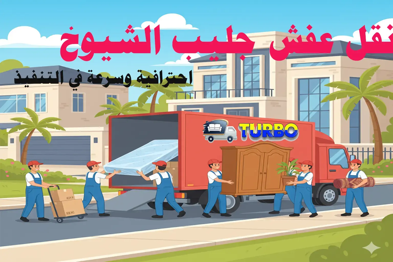 خدمة نقل عفش جليب الشيوخ – احترافية وسرعة في التنفيذ