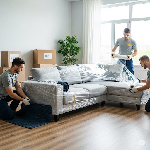 خدمات نقل عفش الكويت مع تغليف وفك وتركيب